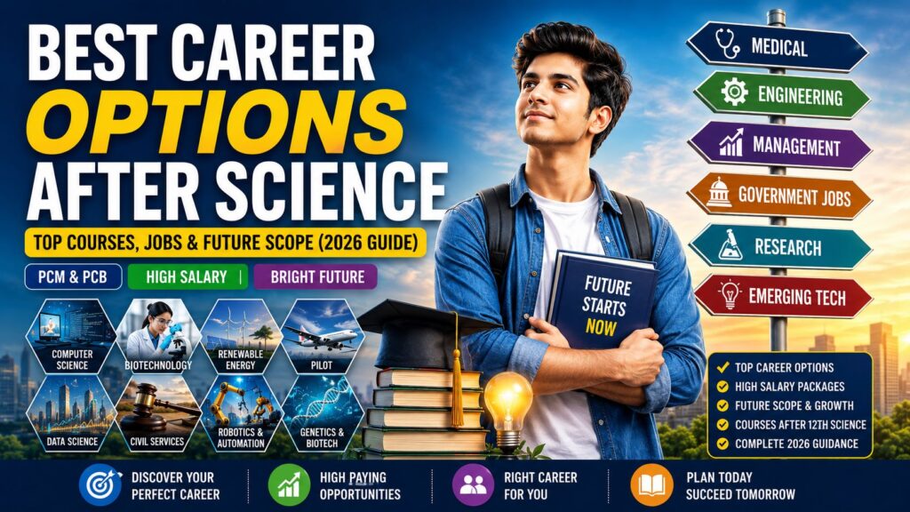 Best career options after science for PCM and PCB students in 2026