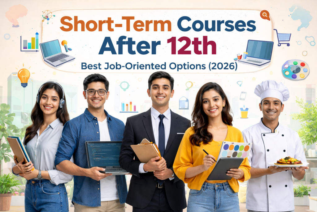 short-term courses after 12th showing job-oriented career options in 2026