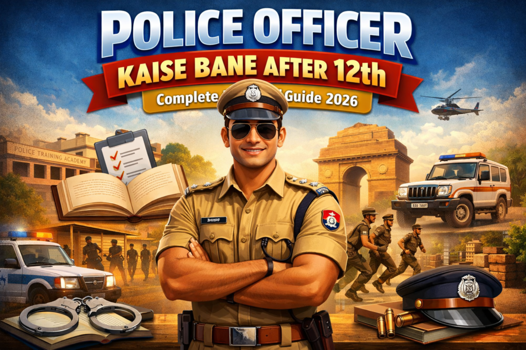 Police Officer Kaise Bane After 12th guide 2026 police career eligibility salary selection process