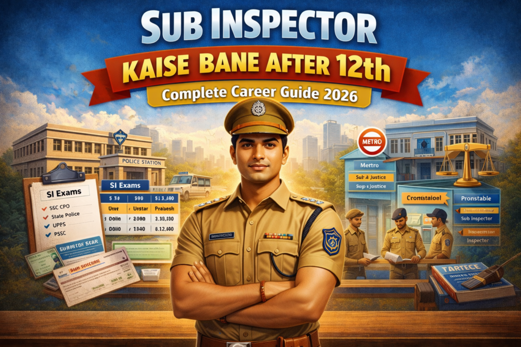 Sub Inspector Kaise Bane After 12th career guide 2026 qualification salary physical test selection process