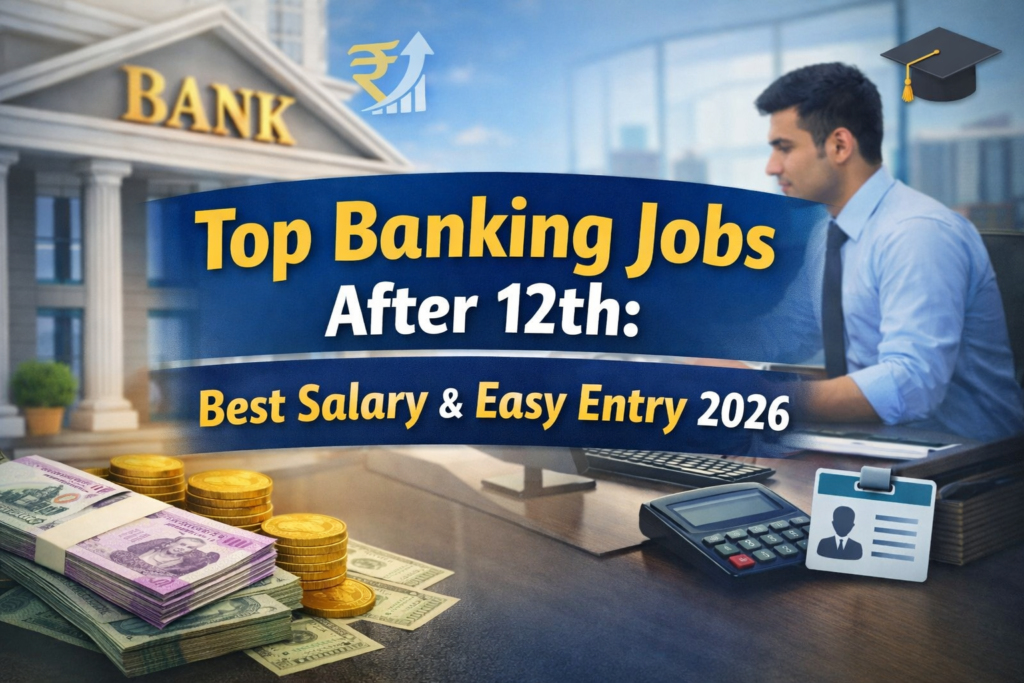 Top Banking Jobs After 12th best salary easy entry 2026 banking career opportunities