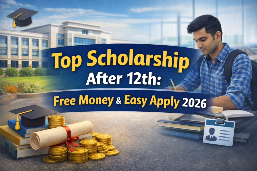 Top scholarship after 12th free money easy apply 2026 for students