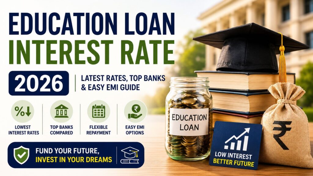 Education loan interest rate 2026 lowest banks and easy EMI guide