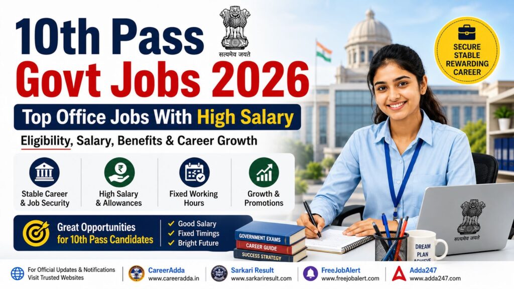 Government jobs after 10th pass 2026 salary and direct selection guide