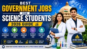 Government jobs for science students 2026 salary and career options guide