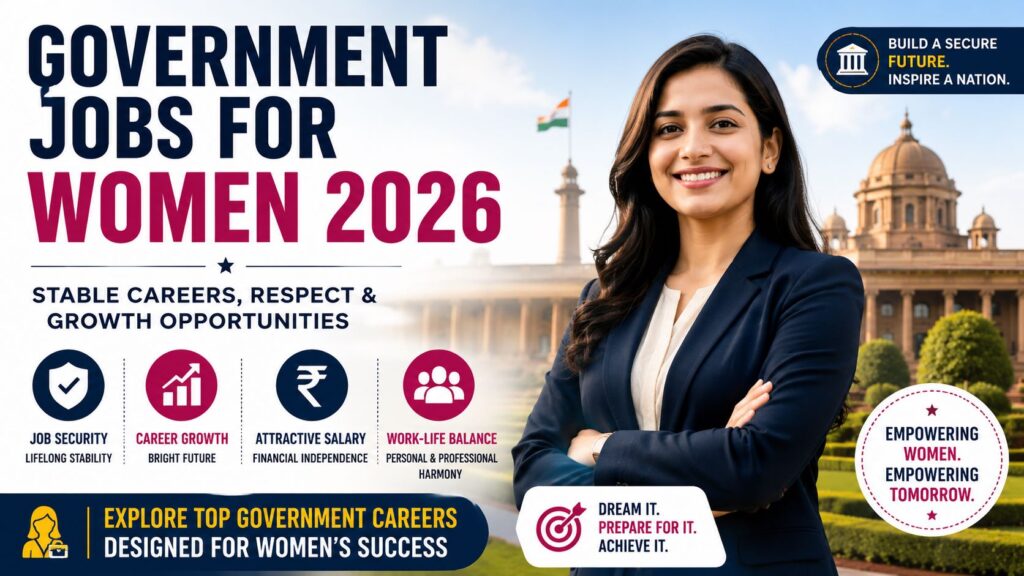 Government jobs for women 2026 salary benefits and career options guide