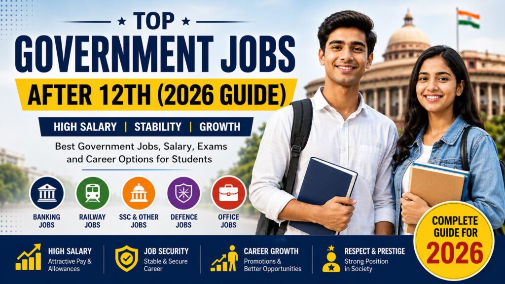 High salary government jobs after 12th 2026 salary and career options guide