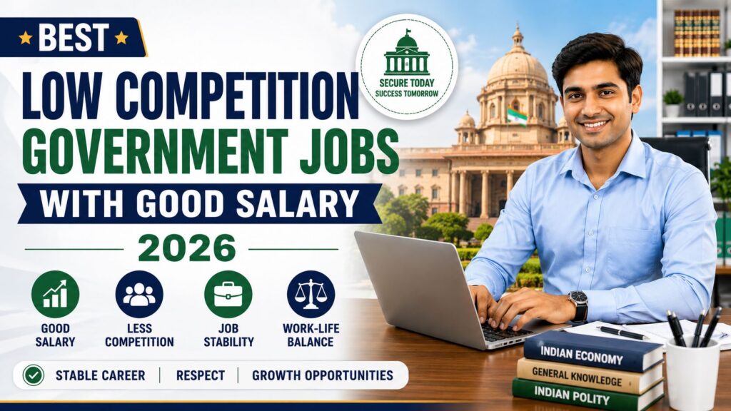 Low competition government jobs with good salary 2026 guide
