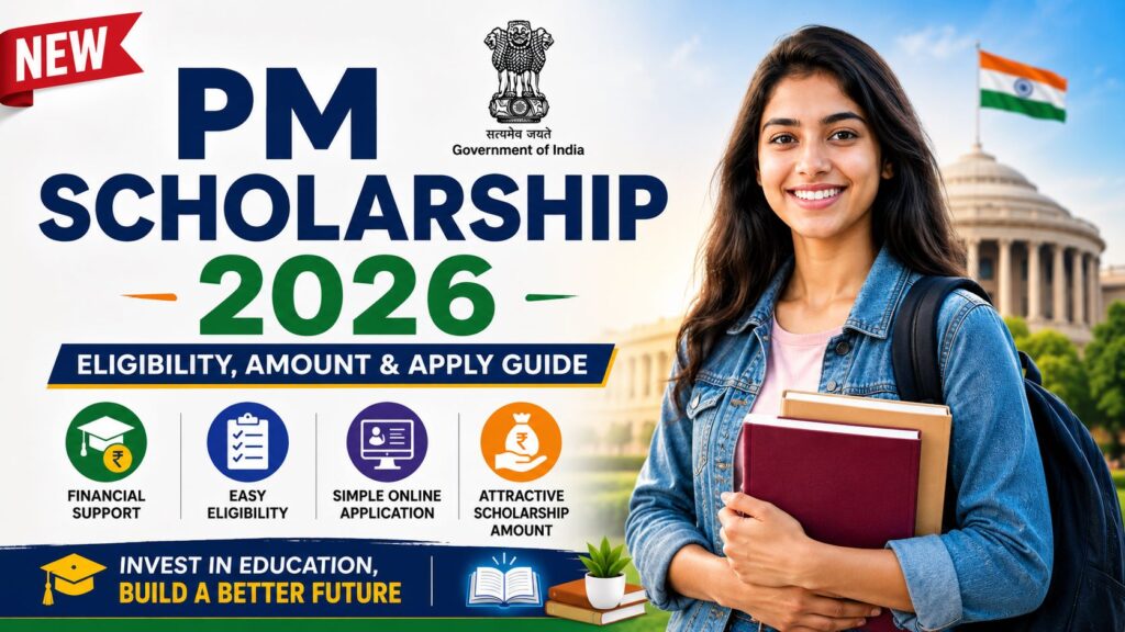New PM Scholarship 2026 eligibility amount and apply guide for students