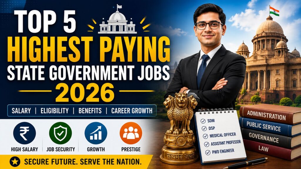 Top highest paying state government jobs 2026 salary and eligibility guide