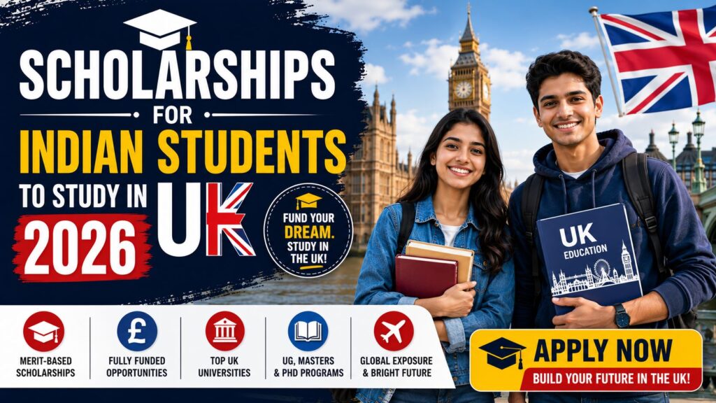 Scholarships for Indian Students to study in uk
