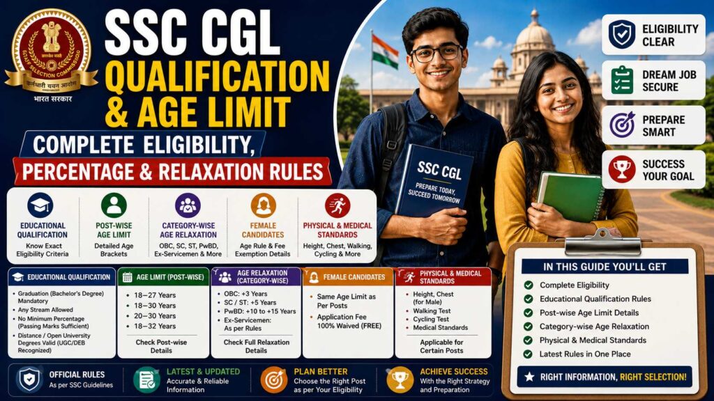 SSC CGL Qualification and Age Limit: Complete Eligibility Criteria Guide