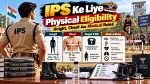 IPS ke liye physical eligibility standard including height requirements for male and girl candidates